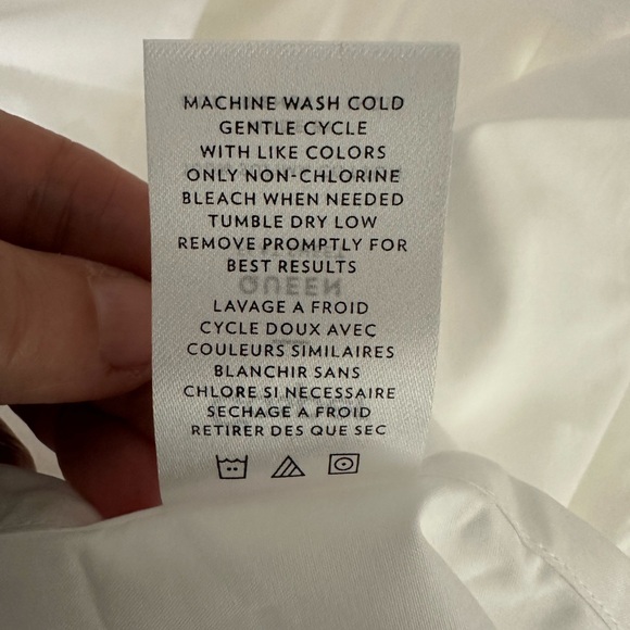 CASPER THE SHEETS 💯 SUPIMA COTTON QUEEN FLAT SHEET ONLY WHITE/GRAY WASHED ONLY - Picture 5 of 7